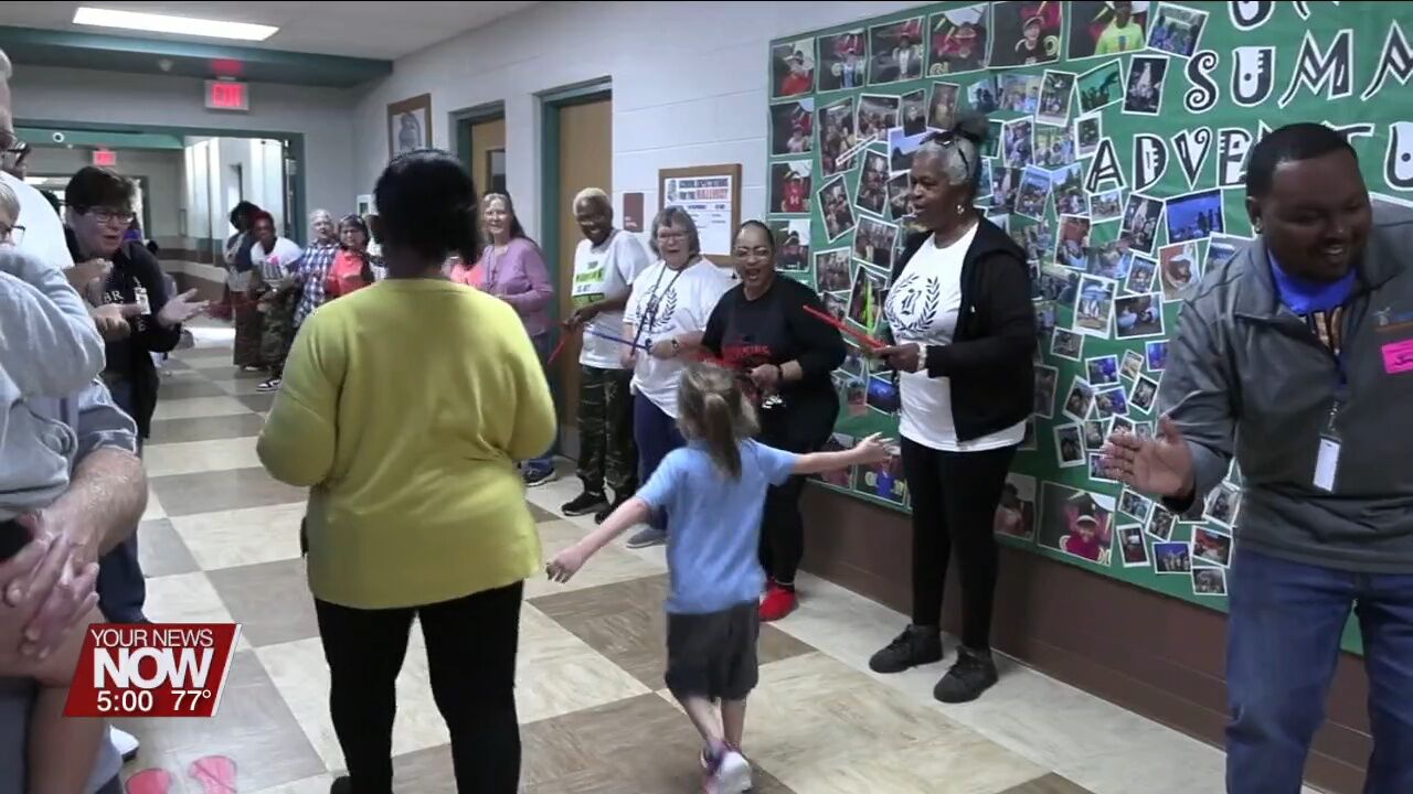 Lima mayor, first responders, and other community members show support to Unity students with Clap In